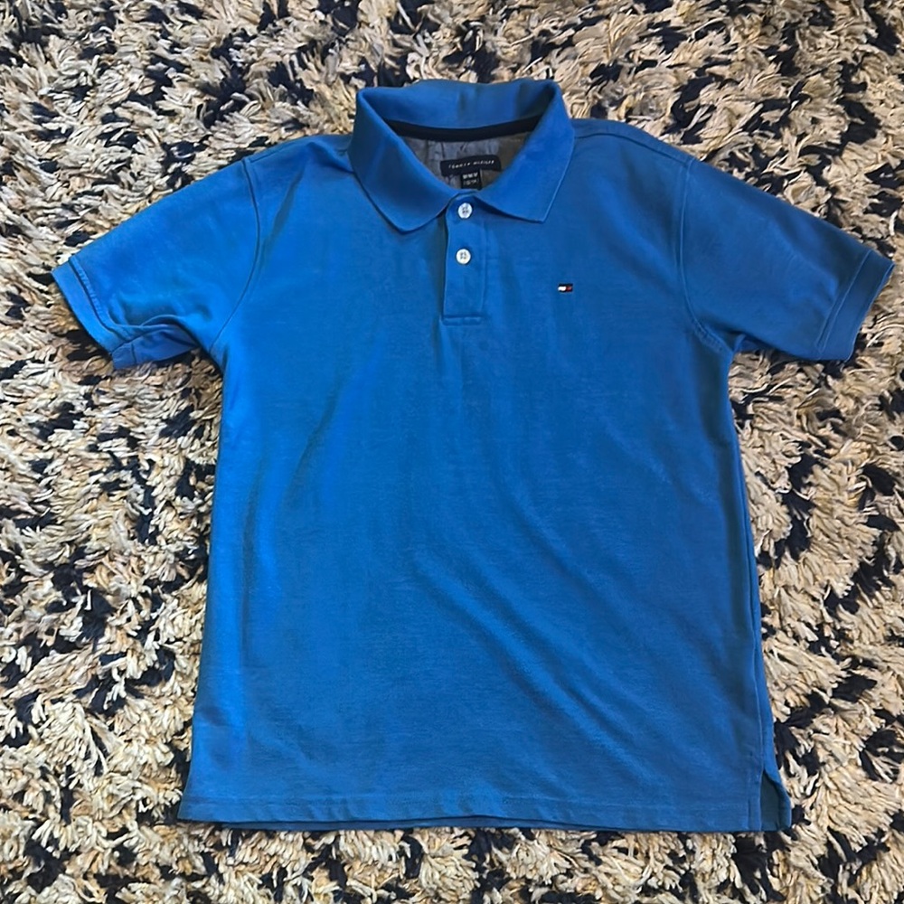 Tommy Hilfiger Blue Polo Shirt Classic Design